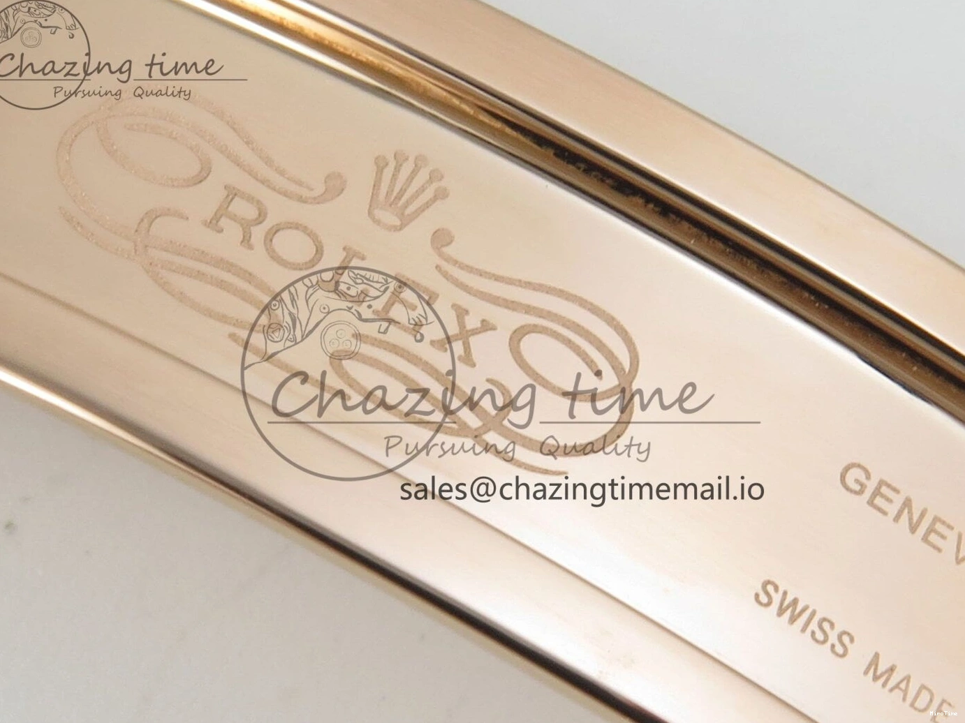 MiroTime 0130 WeatherProof Daytona 126505 RG Clean 1:1 Best Edition RG Champagne Stick Dial on RG Bracelet Super Clone DD 248